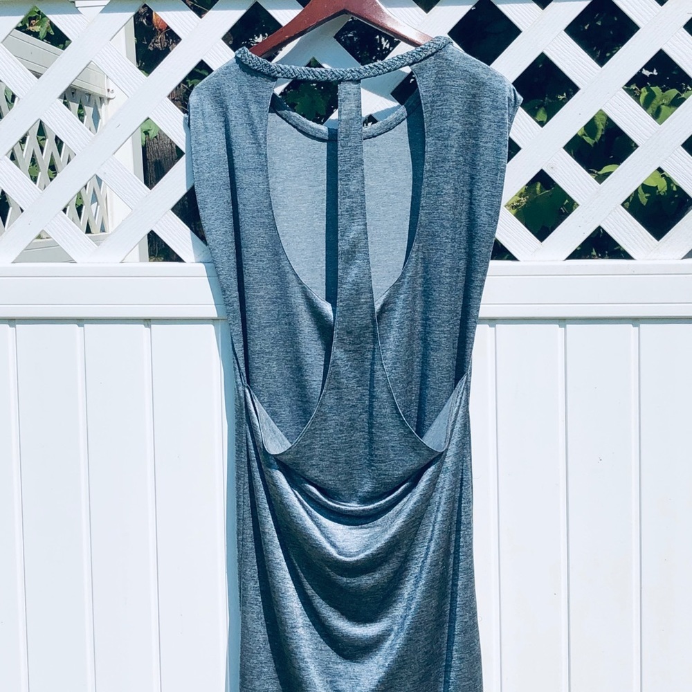 CYNTHIA STEFFE**Silver Dress w/Sensational Back - Picture 2 of 7